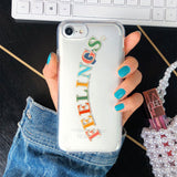 Feelings Clear iPhone Case