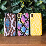 Neon Snakeskin iPhone Case