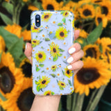 Sunflower Daisy Clear iPhone Case
