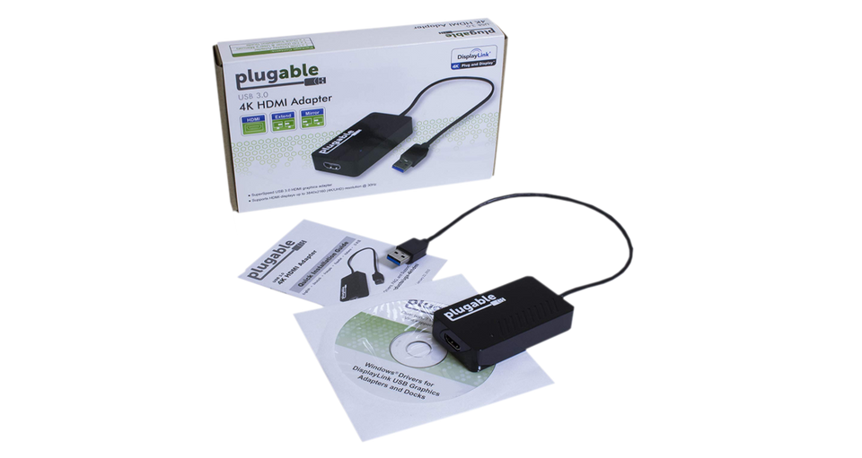 1x USB to HDMI UHD Video Adapter