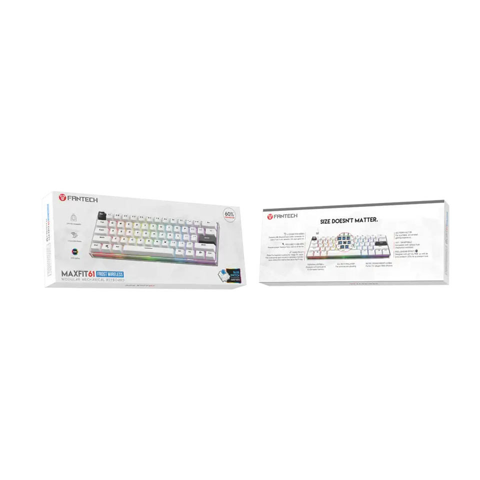 Fantech 60% RGB Mechanical Keyboard Frost (MAXFIT61)