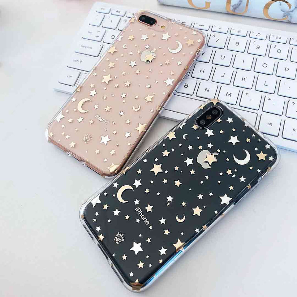 Starry Night Clear iPhone Case