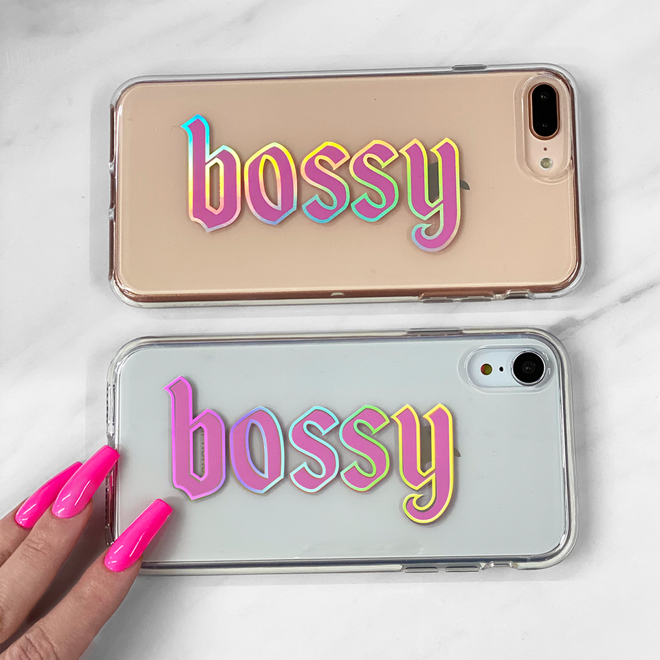 Bossy Clear iPhone Case