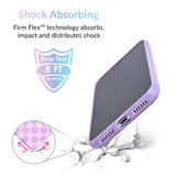 Checkered Lavender Nude iPhone Case