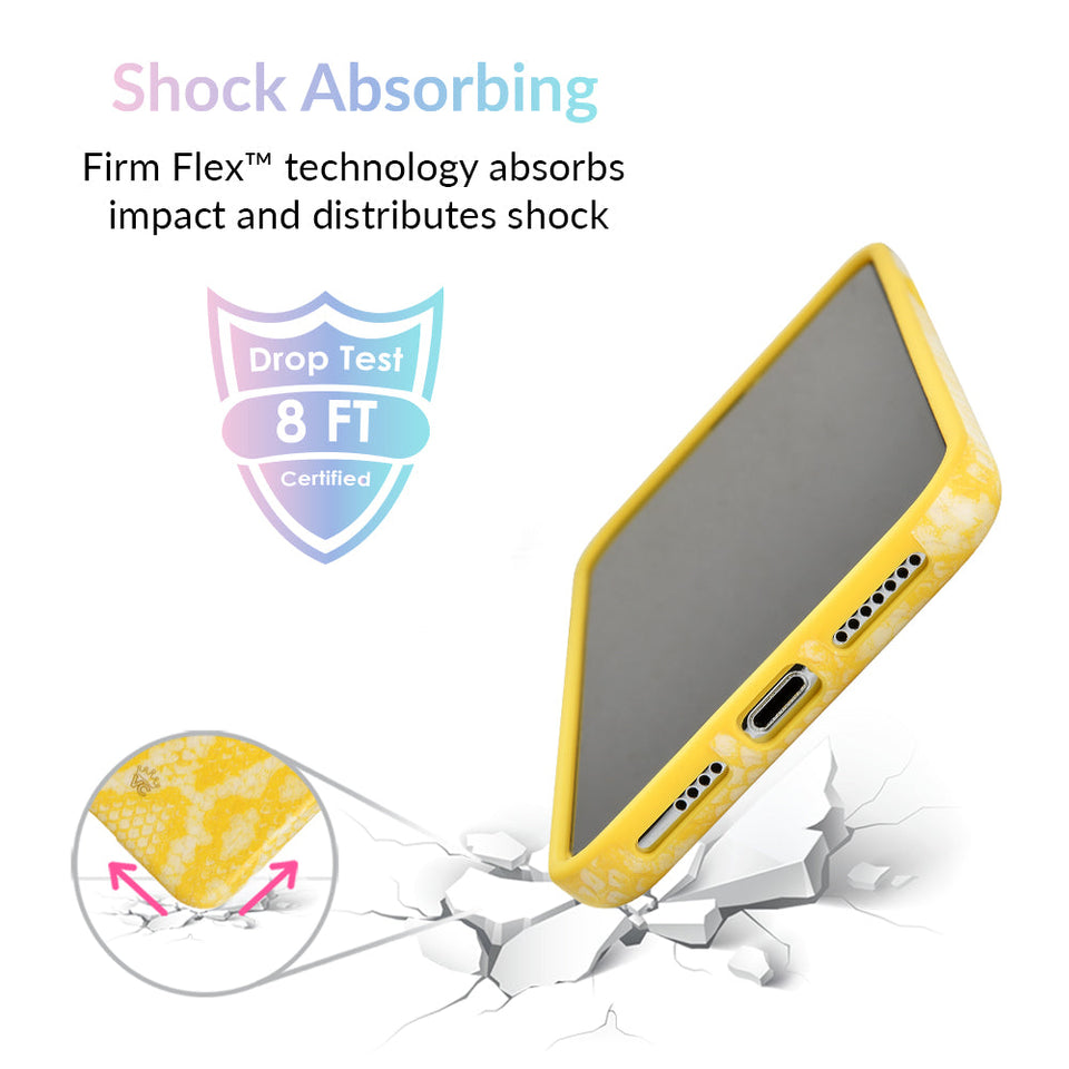 Yellow Snakeskin iPhone Case