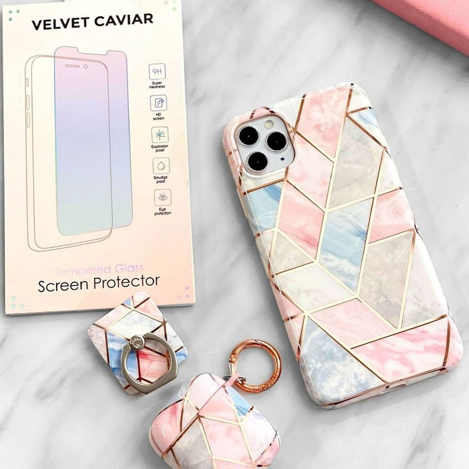 Geometric Marble iPhone Case