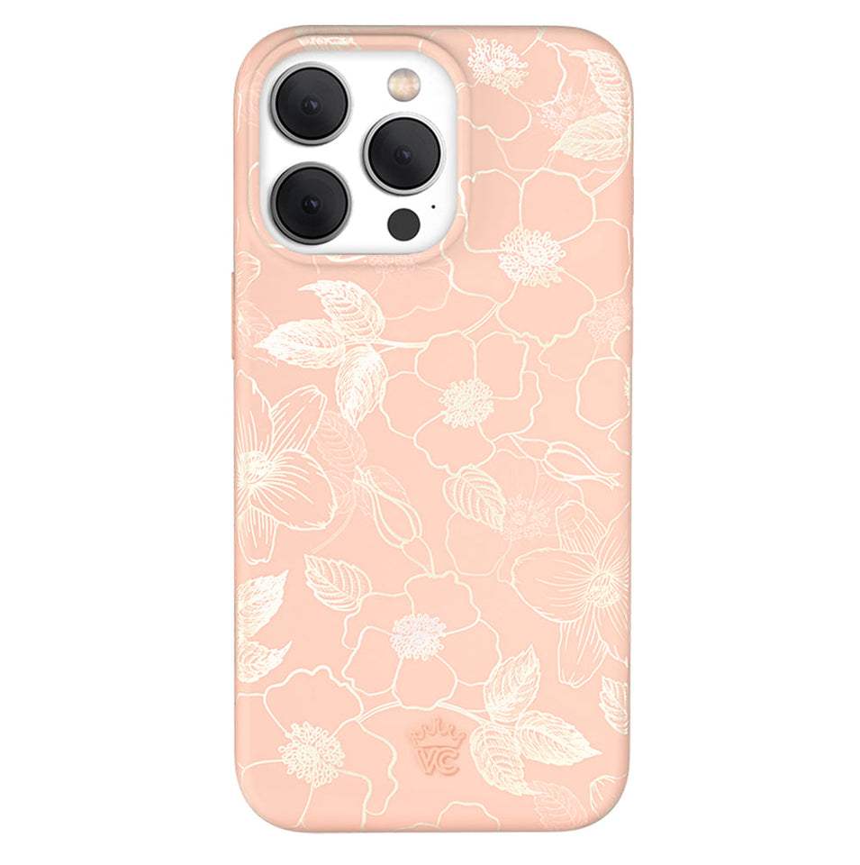 Peach Blossom Floral iPhone Case