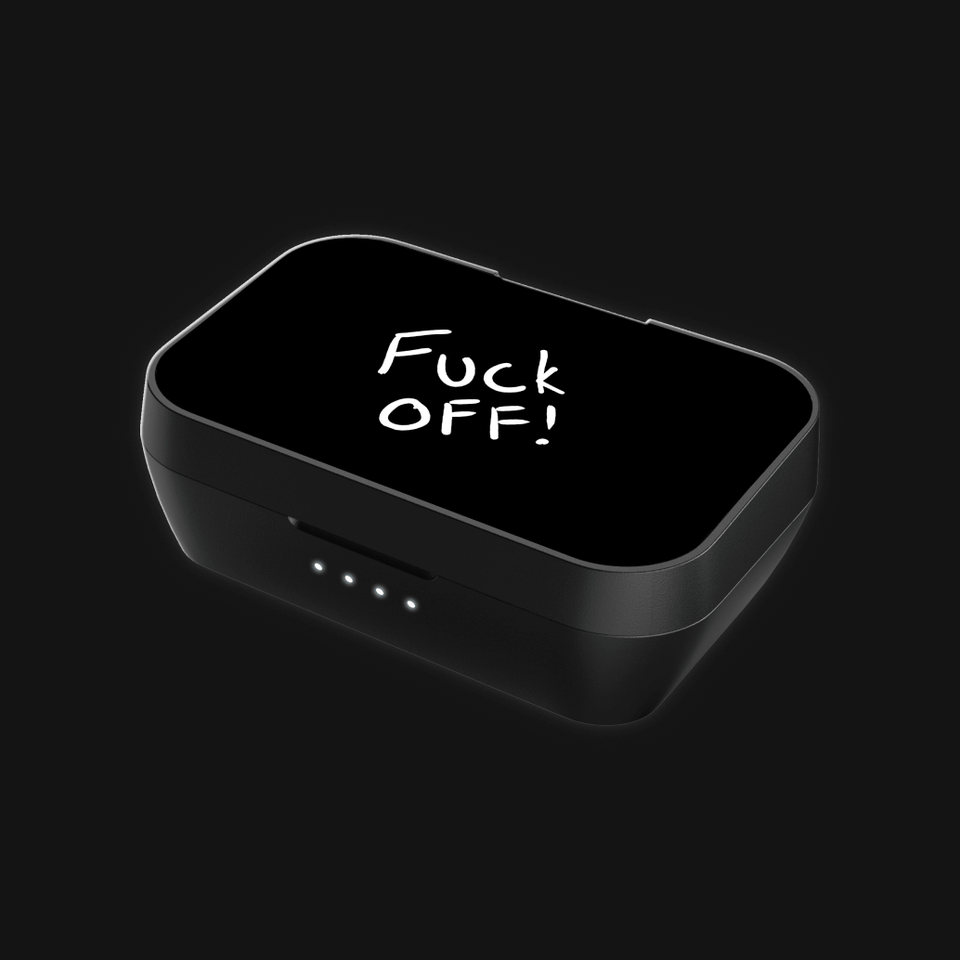 'F*ck Off' Shell For Earbuds Case