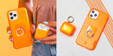 Neon Orange Clear iPhone Case