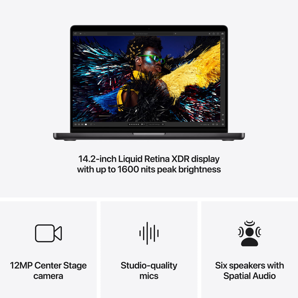 14-inch MacBook Pro with M4 Pro or Max - Standard Display - Space Black