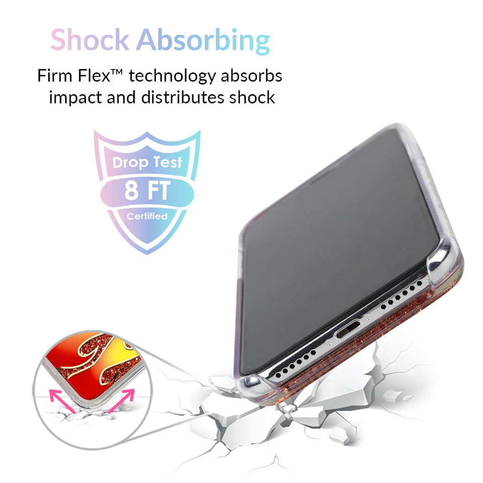 Glitter Flames iPhone Case by Nessa