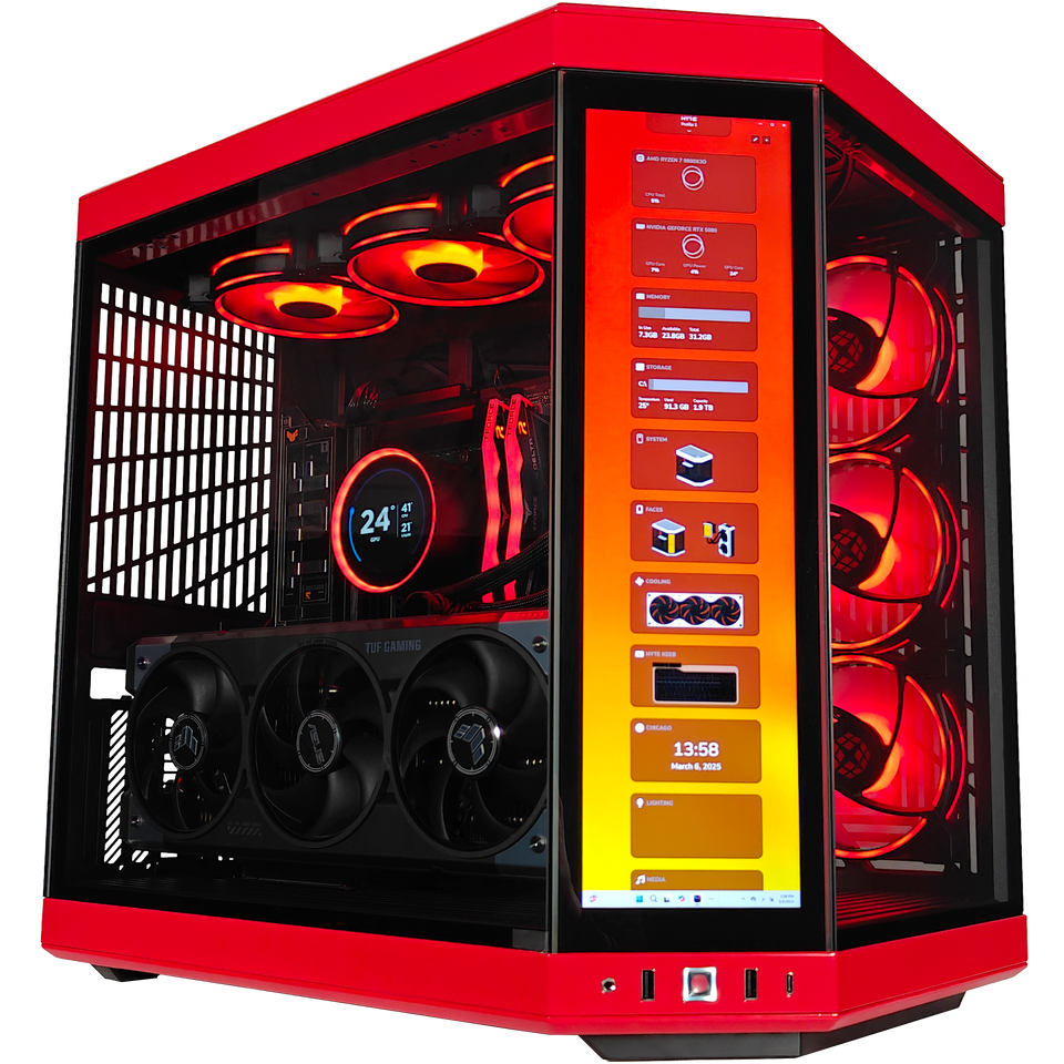 Y70 Red Eye Ultimate X3D Ready to Ship Gaming PC