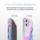 Geode Glitter Clear iPhone Case