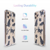 Black Cat Clear iPhone Case