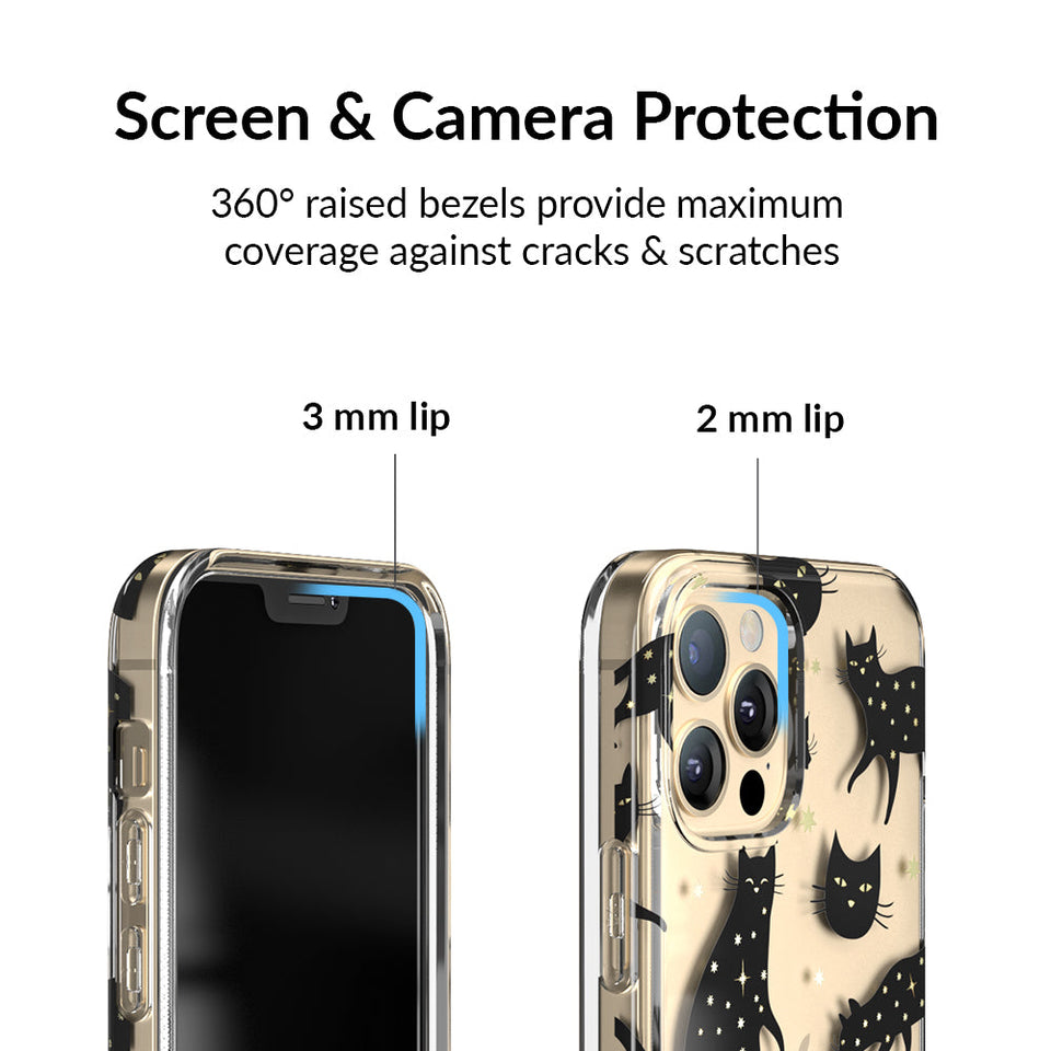 Black Cat Clear iPhone Case