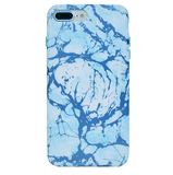 Ocean Blue Chrome Marble iPhone Case