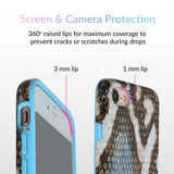 Blue Snakeskin iPhone Case