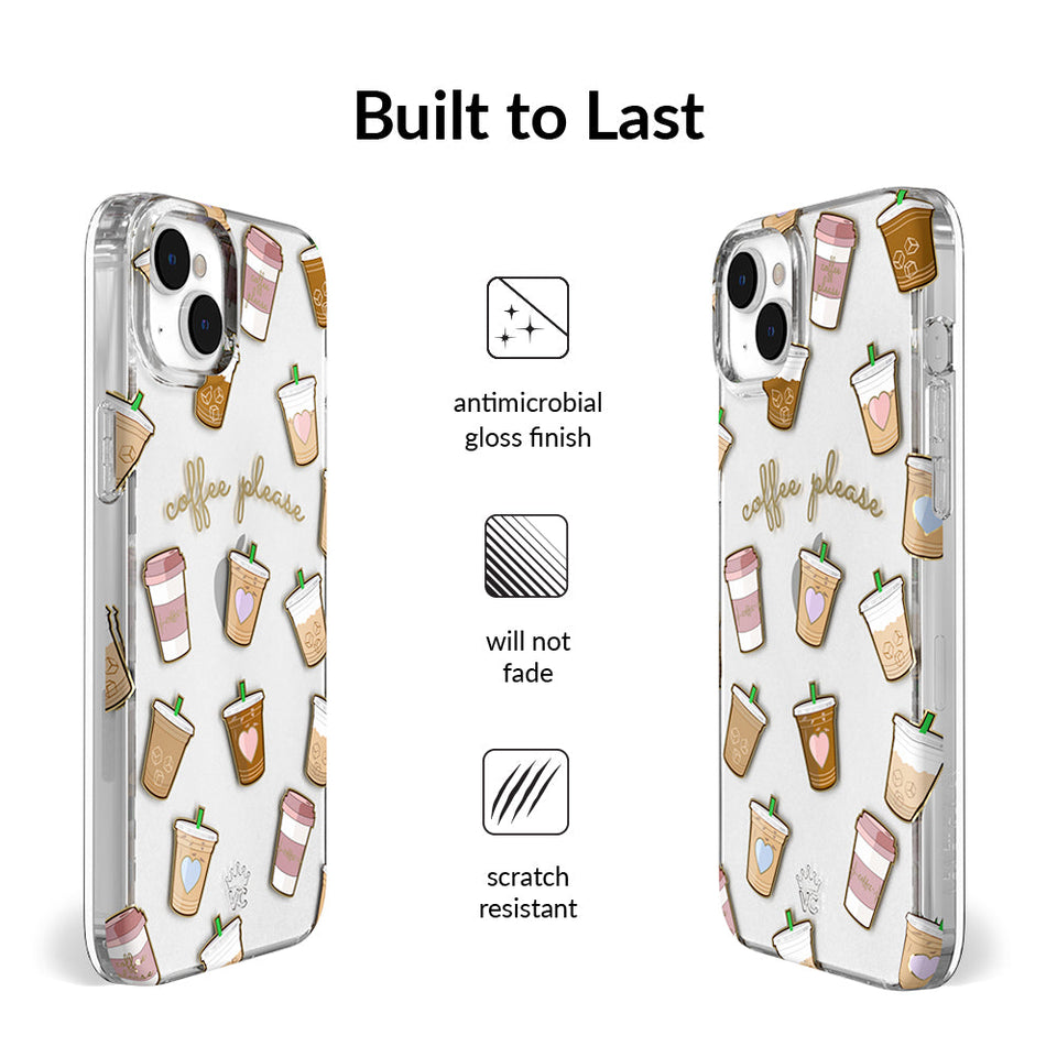 Coffee First iPhone Case