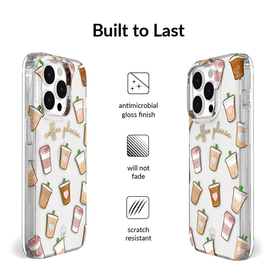 Coffee First iPhone Case