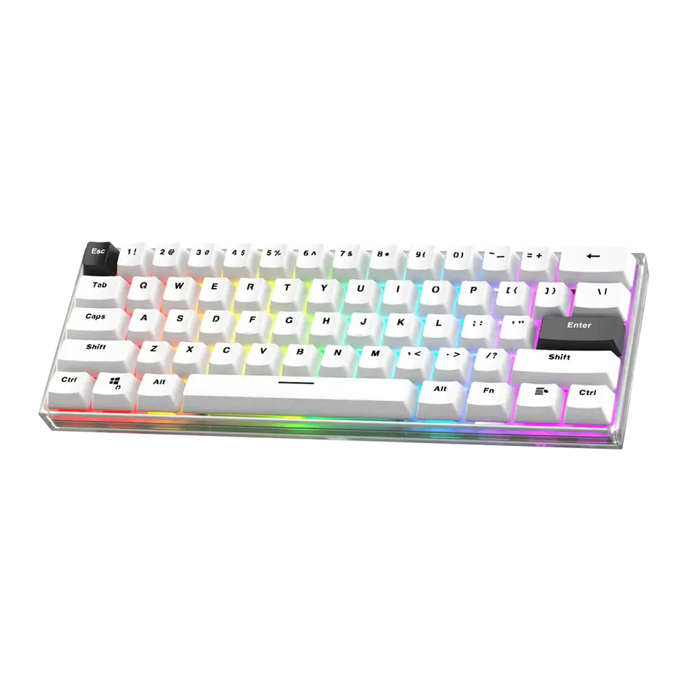 Fantech 60% RGB Mechanical Keyboard Frost (MAXFIT61)