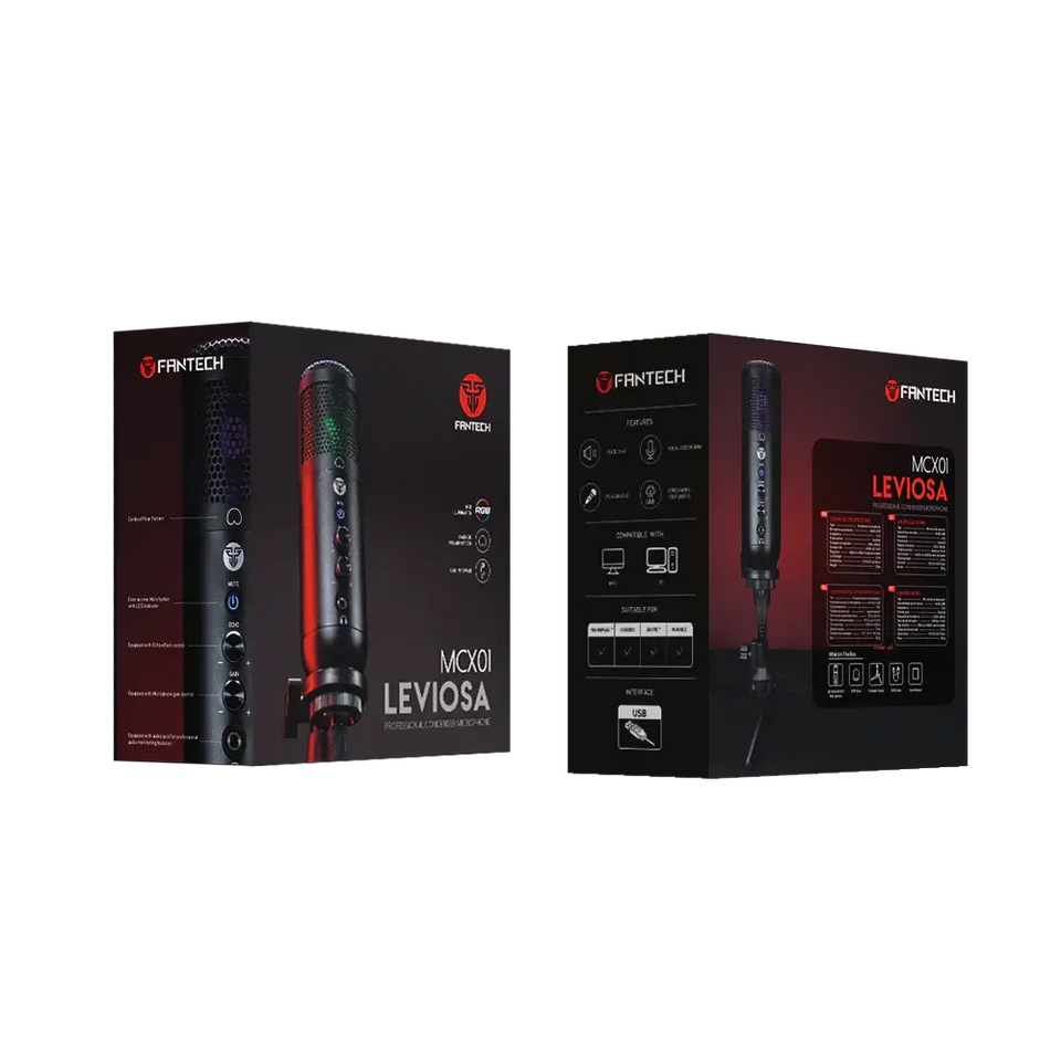 Fantech USB Microphone (MCX01) (Black)