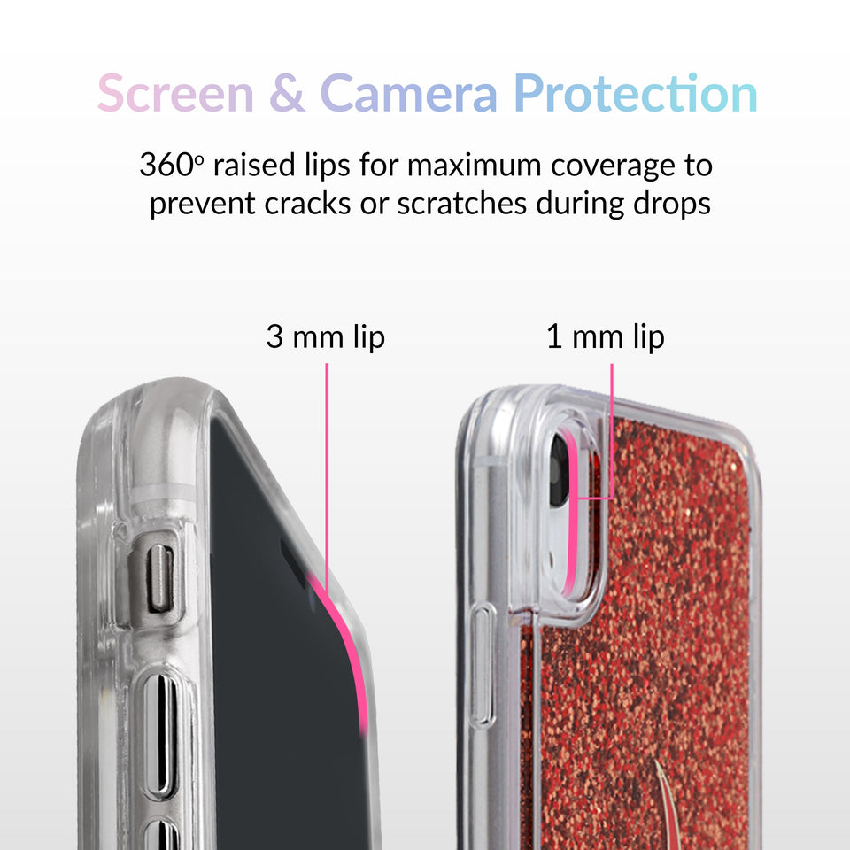 Glitter Flames iPhone Case by Nessa