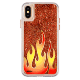 Glitter Flames iPhone Case by Nessa
