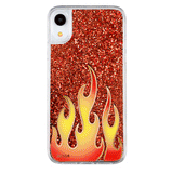 Glitter Flames iPhone Case by Nessa