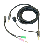 Premium Gaming Cable with Boom Mic for Heavys H1H Headphones