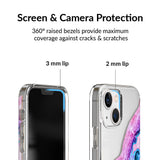 Geode Glitter Clear iPhone Case