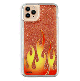 Glitter Flames iPhone Case by Nessa