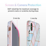 Geometric Marble iPhone Case