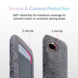 Gray Faux Fur iPhone Case