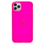 Neon Pink Clear iPhone Case