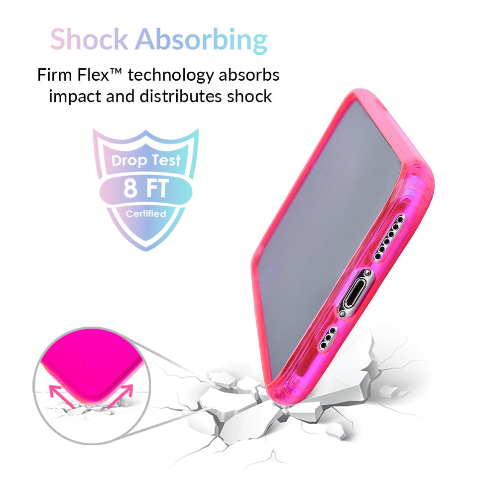 Neon Pink Clear iPhone Case