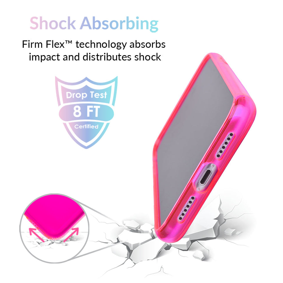 Neon Pink Clear iPhone Case