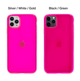 Neon Pink Clear iPhone Case