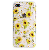 Sunflower Daisy Clear iPhone Case