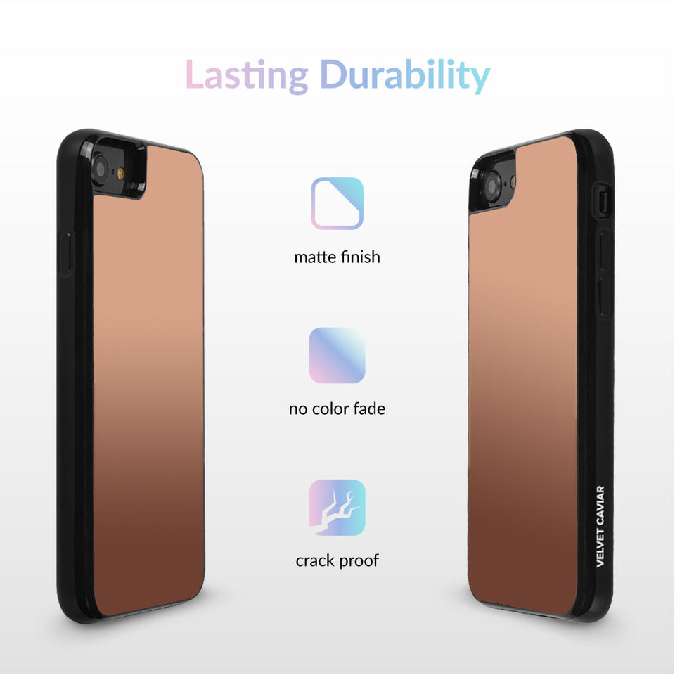 Rose Gold Reflective Mirror iPhone Case