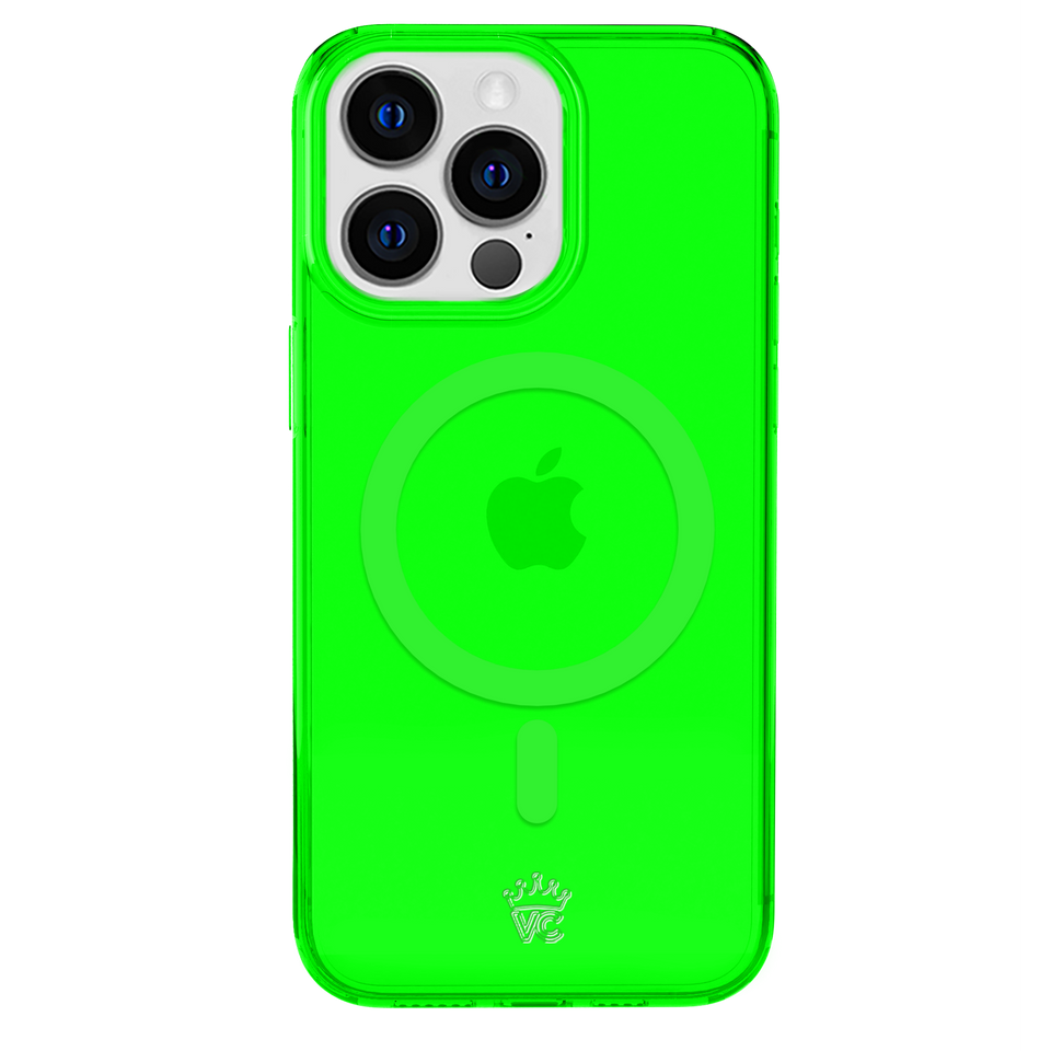 Neon Green Clear iPhone Case