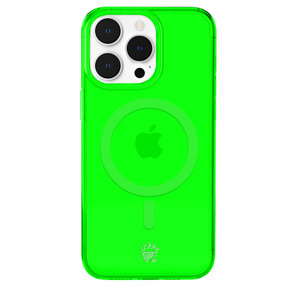 Neon Green Clear iPhone Case