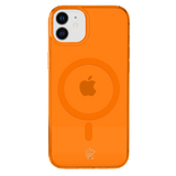 Neon Orange Clear iPhone Case