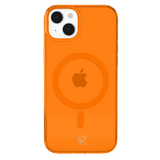 Neon Orange Clear iPhone Case