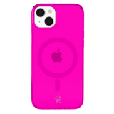 Neon Pink Clear iPhone Case