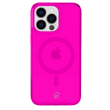 Neon Pink Clear iPhone Case