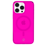 Neon Pink Clear iPhone Case