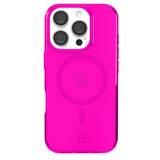 Neon Pink Clear iPhone Case