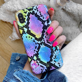 Neon Snakeskin iPhone Case
