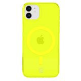 Neon Yellow Clear iPhone Case