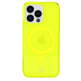 Neon Yellow Clear iPhone Case